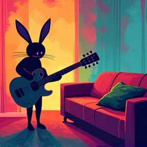 Bunny on the Couch