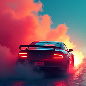 Tire Smoke and Taillights