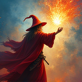 The Wizard Casts Fireball