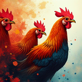 The battle of the five chickens