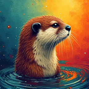 La Loutre dans le Bain