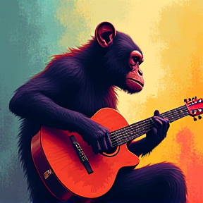 Monkey Guitar Play