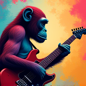 Monkey Guitar Play