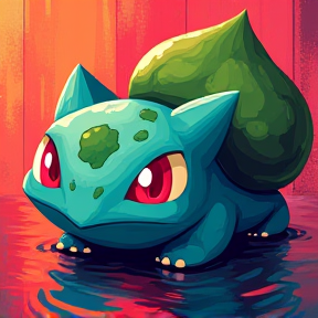 Bulbasaur in the Backyard