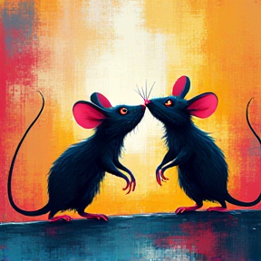 Two Mice in Love