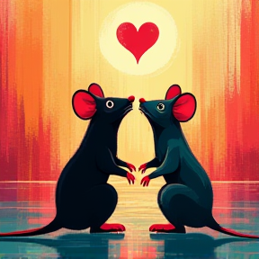 Two Mice in Love