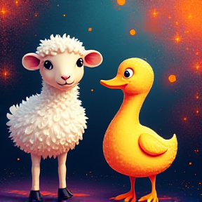 Funky Sheep and Disco Duck