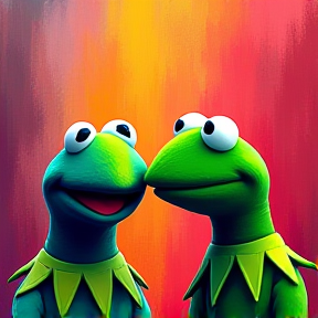 Kermit and Elmo the perfect pair