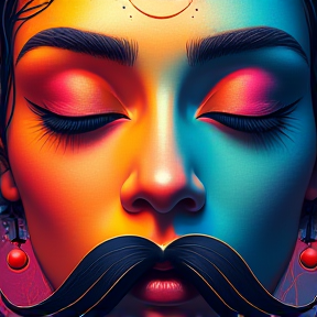 Priyanshi  moustache