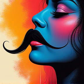 Priyanshi moustache 