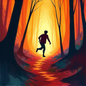 Running through the Woods