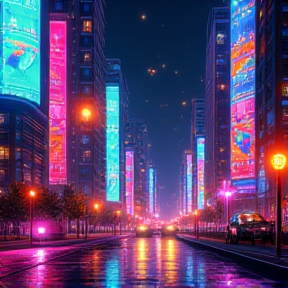 Neon Dreams in Night City