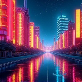 Neon Dreams in Night City