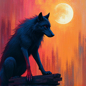 Wolves under the Moon