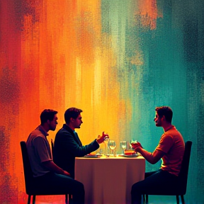 Four Men and a Table