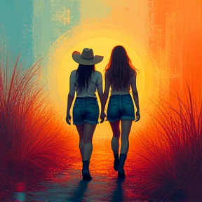 Cowgirls walk with God