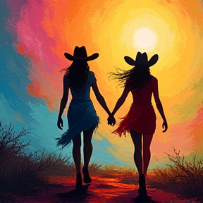 Cowgirls walk with God