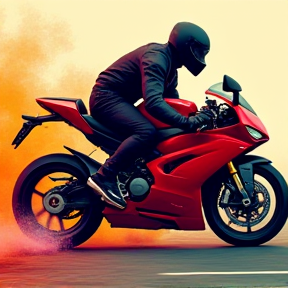 Thomas et sa Ducati