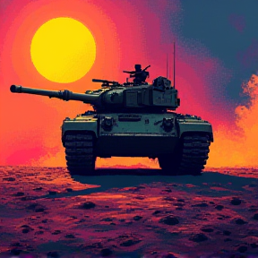 Lone Tank in the Night