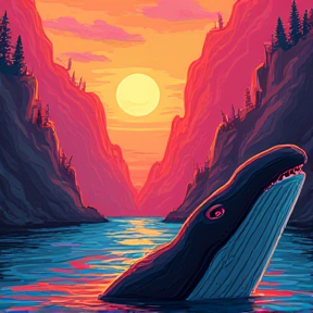 Whale on the Waves