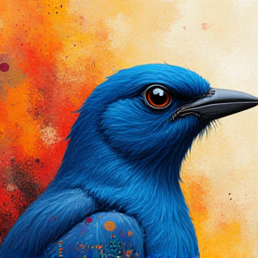 Pajarito azul