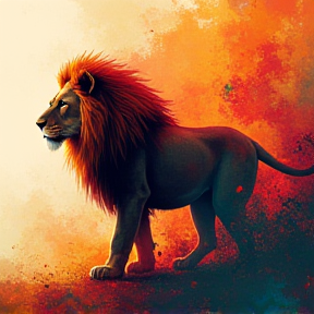 The brave lion