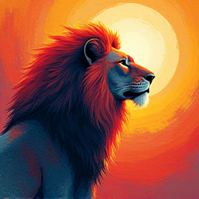 The brave lion