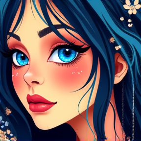 A Girl With Blue Tears