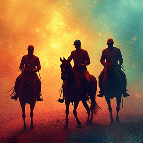 The four horsemen take their ride