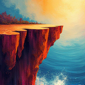 Edge of a cliff 