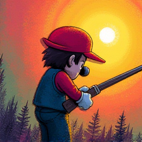 Country Mario a la chasse à la perdrix