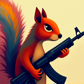 Squirrel with a Glock