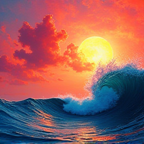 Sunset Waves