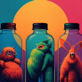 Creatures in jars 