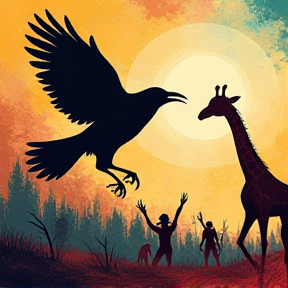 Caw and Tall: Tale of the Crow and the Giraffe