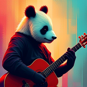 the maks of fake panda