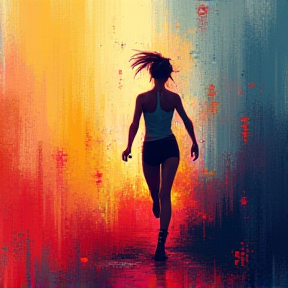 **Title: Running Toward Her**