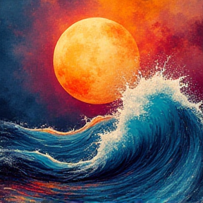  moonlit waves