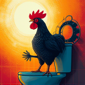 Poulet Sauve la Toilette