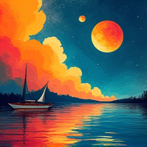 Sailing Under the Moonshine