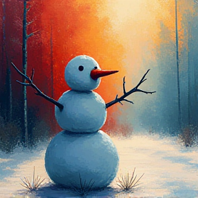 Smoking snowman-1