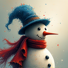 Smoking snowman-1