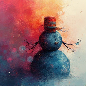 Smoking snowman-1