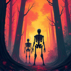 Skeletons vs. Robots in the Burning Woods