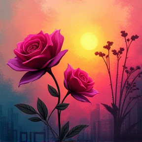 Sunset Roses