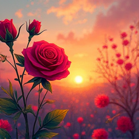 Sunset Roses