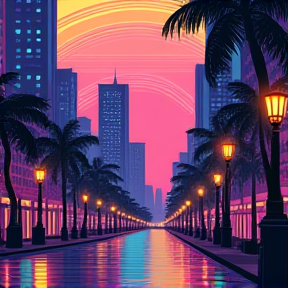 Neon Skies