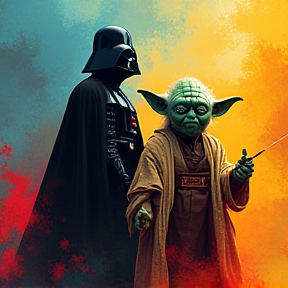 Yoda und Vader chillen