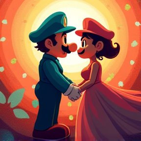 Furry Pregnant Luigi Wedding