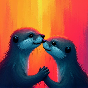 Otters and Sparkles in the Digital Realms